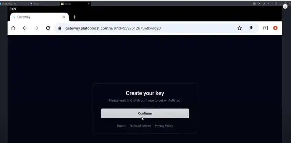 Create your key page