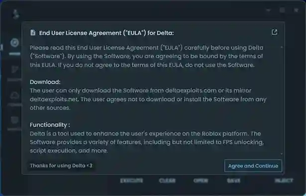 Delta Executor End User License Agreement
